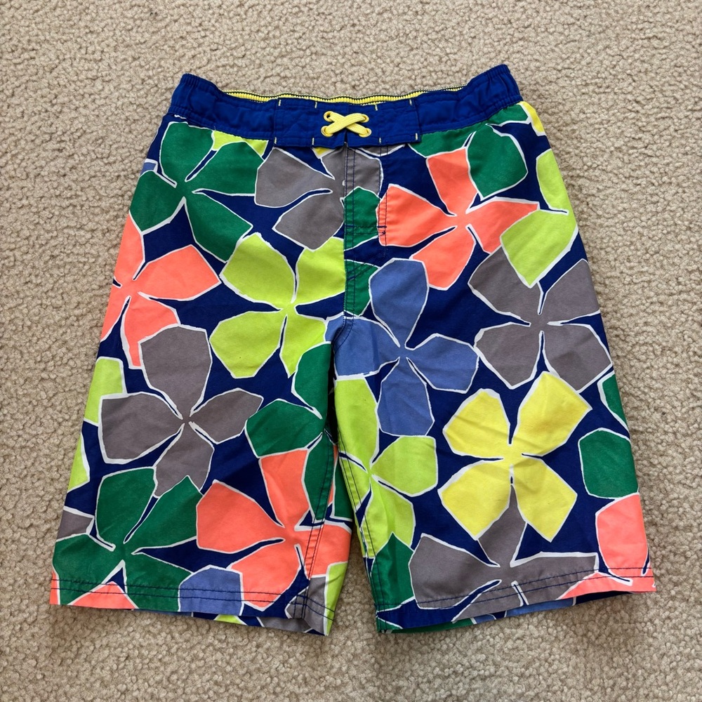 Cat & Jack Colorful Kids Swim Shorts Size Large 12-14